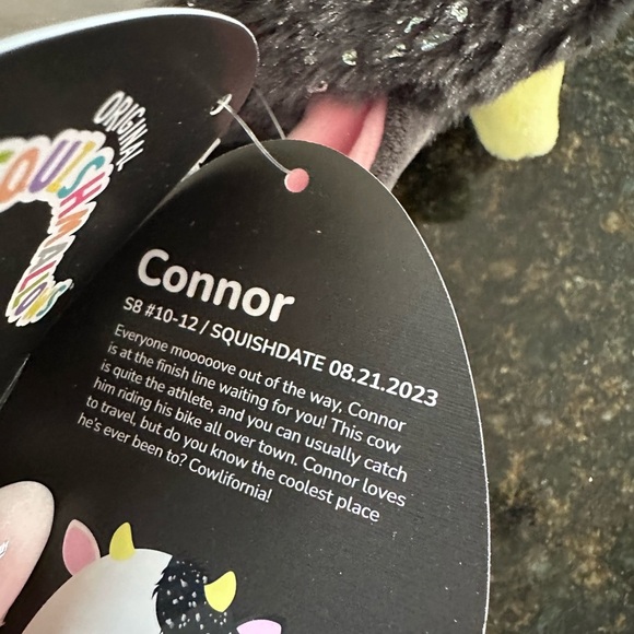 NWT 8" Connor and Patty cows Valentines Squishmallow - Picture 5 of 7